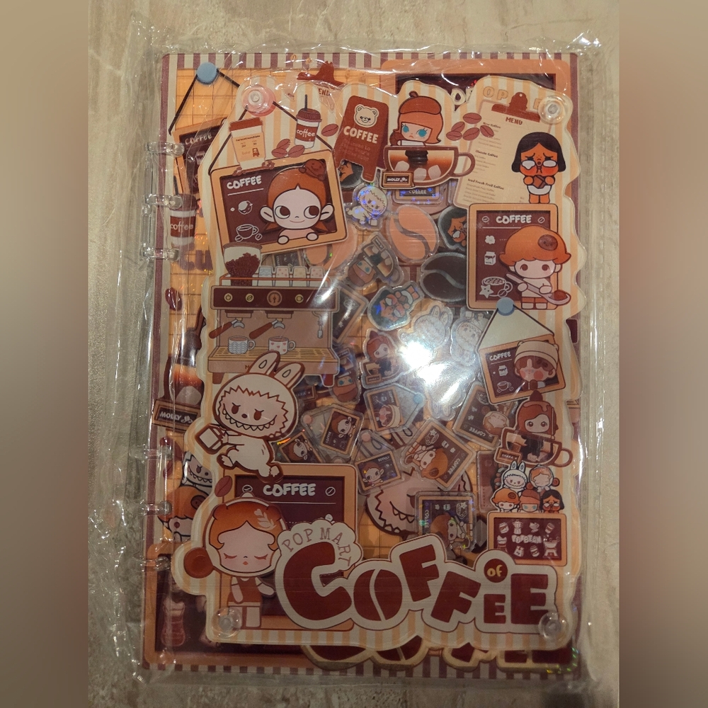 Popmart Coffee Themed Shaker Notebook